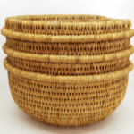 panier en fibre naturelle tressée main