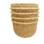 panier fait main en fibre naturelle