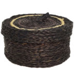 boite en fibre naturelle de 6 dessous de verre