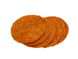 set de 6 dessous de verre rond tressé main