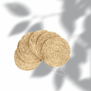 set de 6 dessous de verre naturel