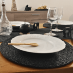 set de table noir en lutindzi