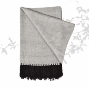 plaid en bambou silver