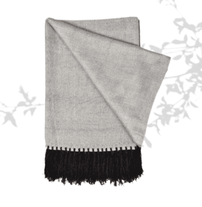 plaid en bambou silver