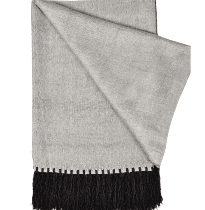 plaid en bambou silver