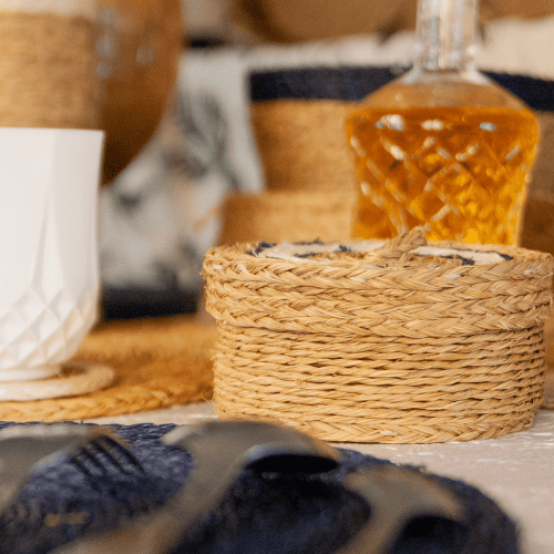Set de 6 dessous de verre avec boîte