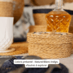 set de 6 dessous de verre avec boîte