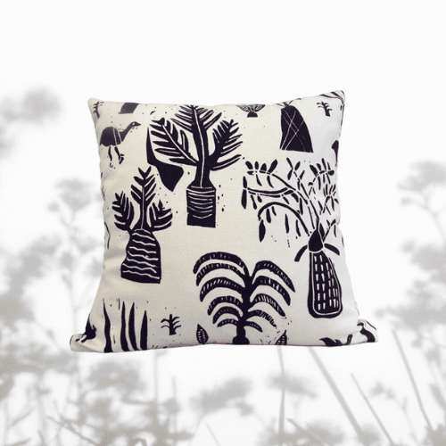 housse de coussin San Elephant & Tree