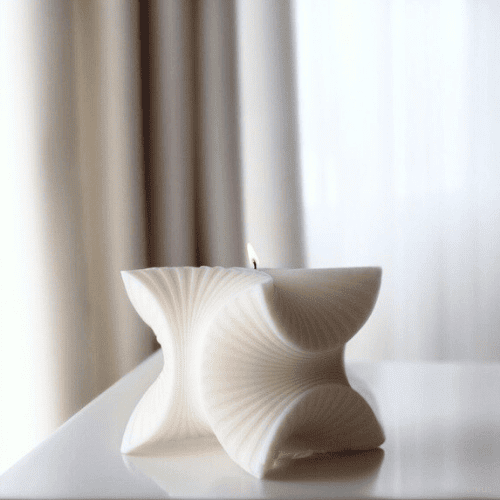 bougie cubisme en cire de soja