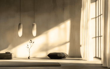 intérieur décoré comme sanctuaire créatif