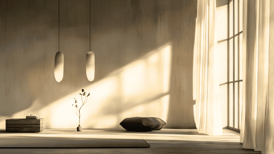 intérieur décoré comme sanctuaire créatif